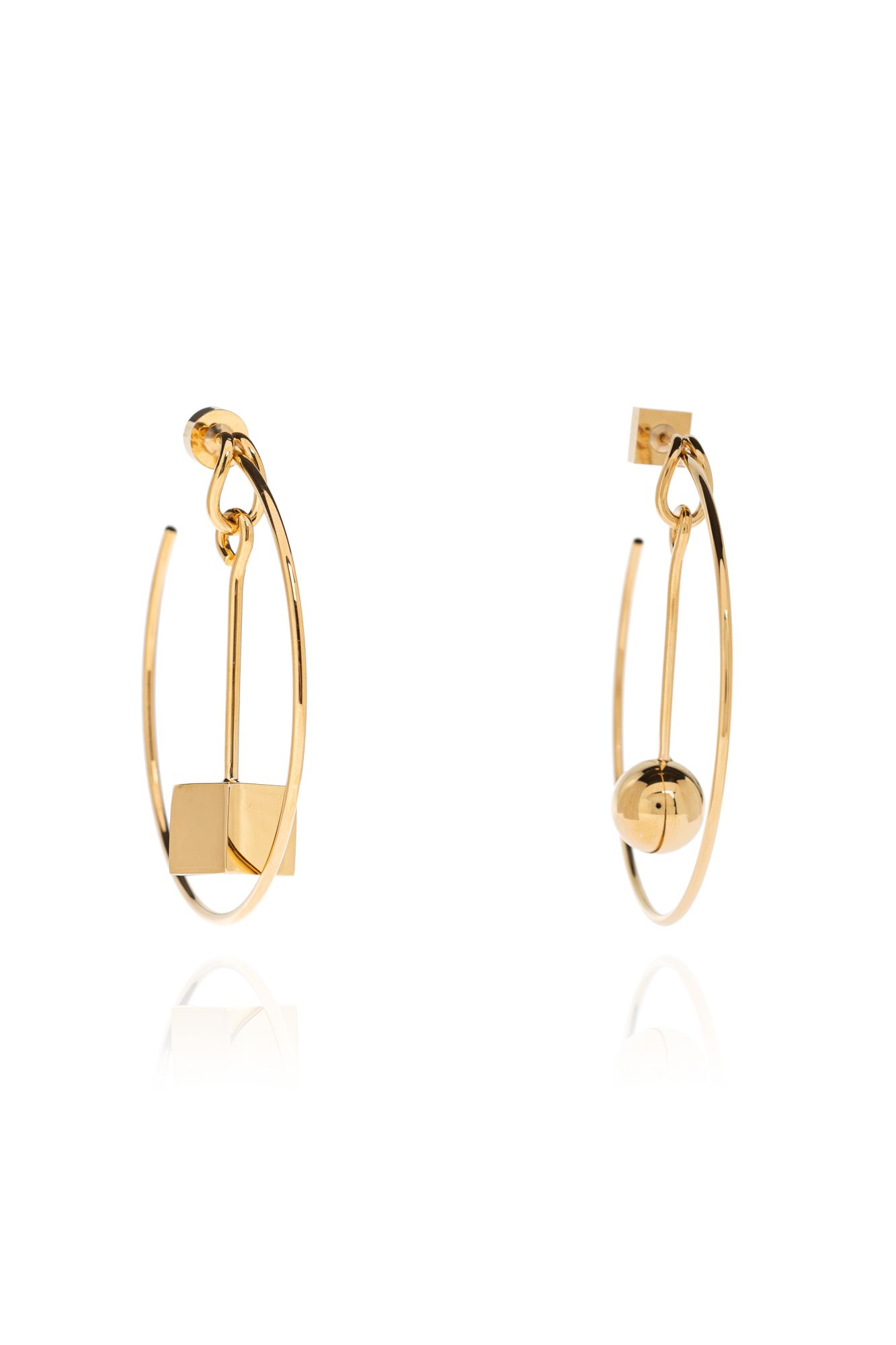 Gold Brass earrings Jacquemus - Vitkac France